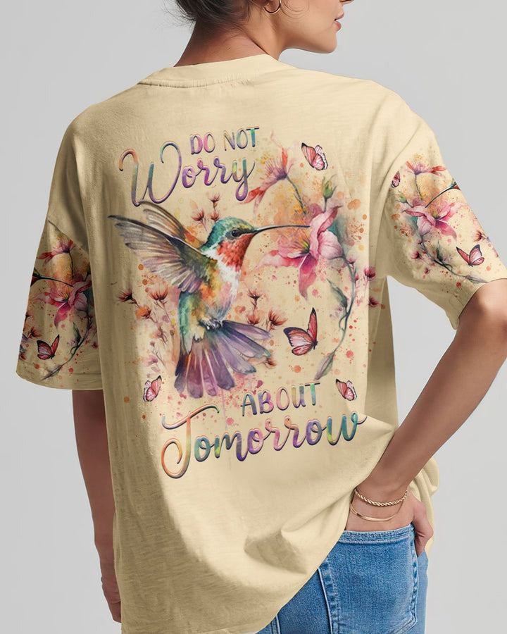 DoNotWorryAboutTomorrow Women_sAllOverPrintShirt_7
