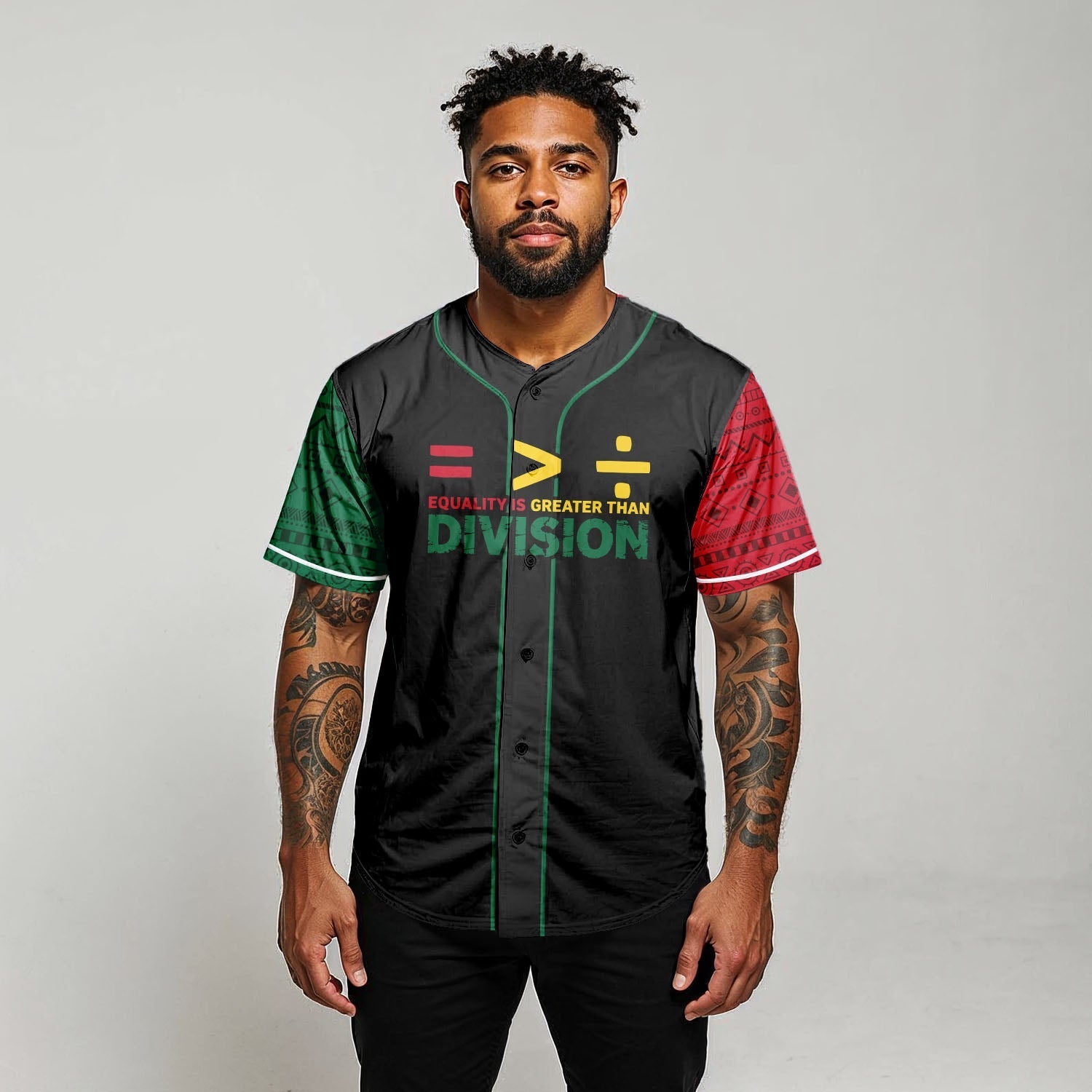EqualityIsGreaterThanDivisionBaseballJersey7