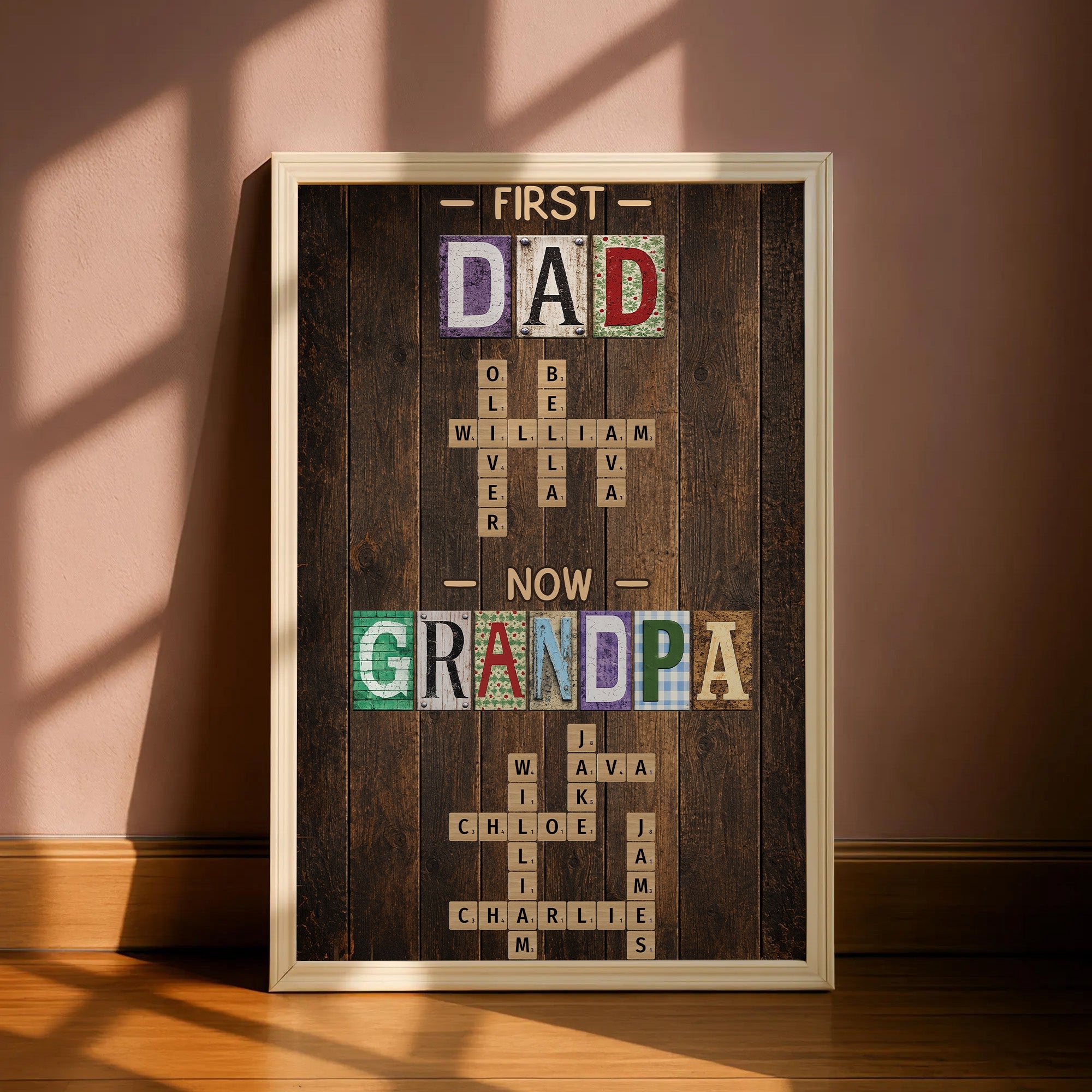 First_Dad_Now_Grandpa_Names_Crossword_Personalized_Poster_3