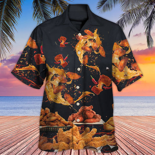 FoodChickenWingFastFoodDelicious HawaiianShirt OwlOhh_1377_2