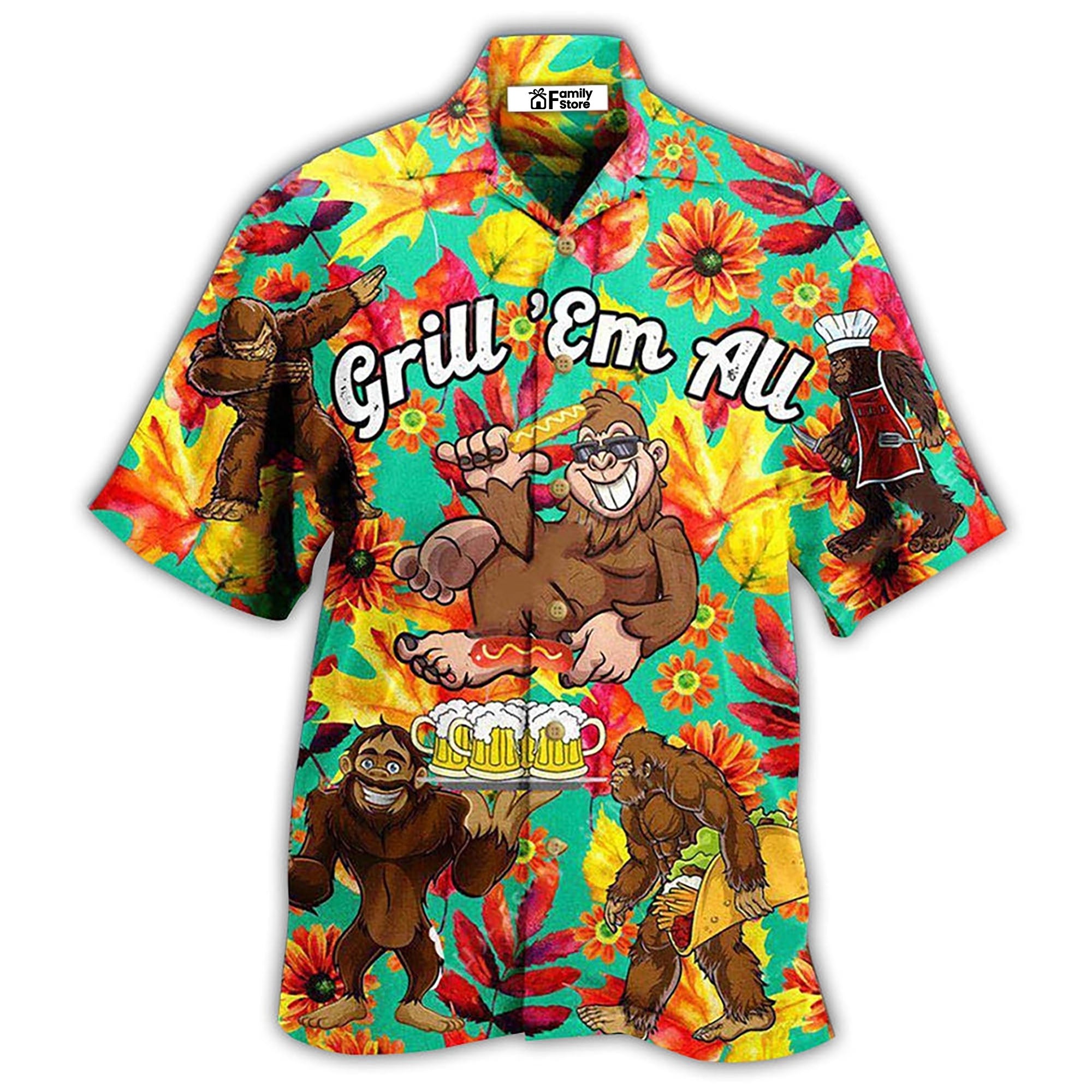 FoodGrillEmAllFunnyBarbecueCool HawaiianShirt OwlOhh_6271_1