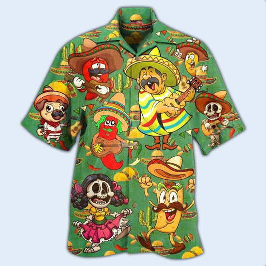 FoodLoveMexicanCultureFunny HawaiianShirt OwlOhh_9366_2