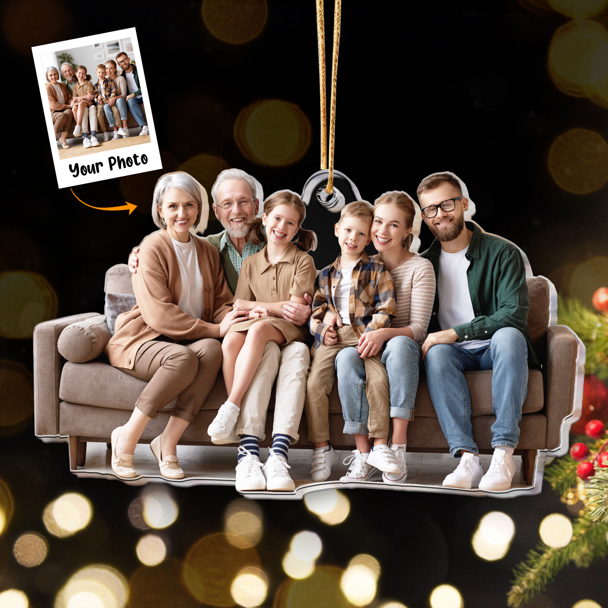 GiftForGrandparents PersonalizedFamilyPhotoOrnament_1