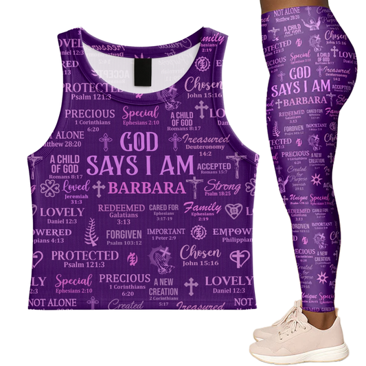 GodSaysIAm PersonalizedLeggings_CropTankTopHN02_1