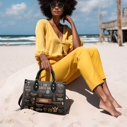 God_Says_I_Am_ _Personalized_Leather_Handbag_HN02_2