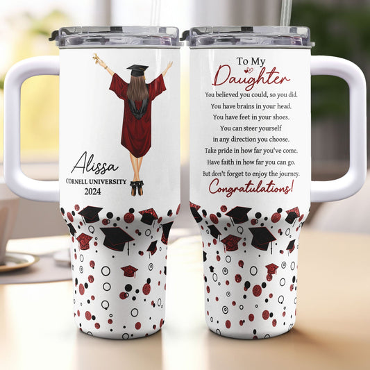Graduation You Believed You Could So You Did Personalized 40oz Tumbler With Straw_1