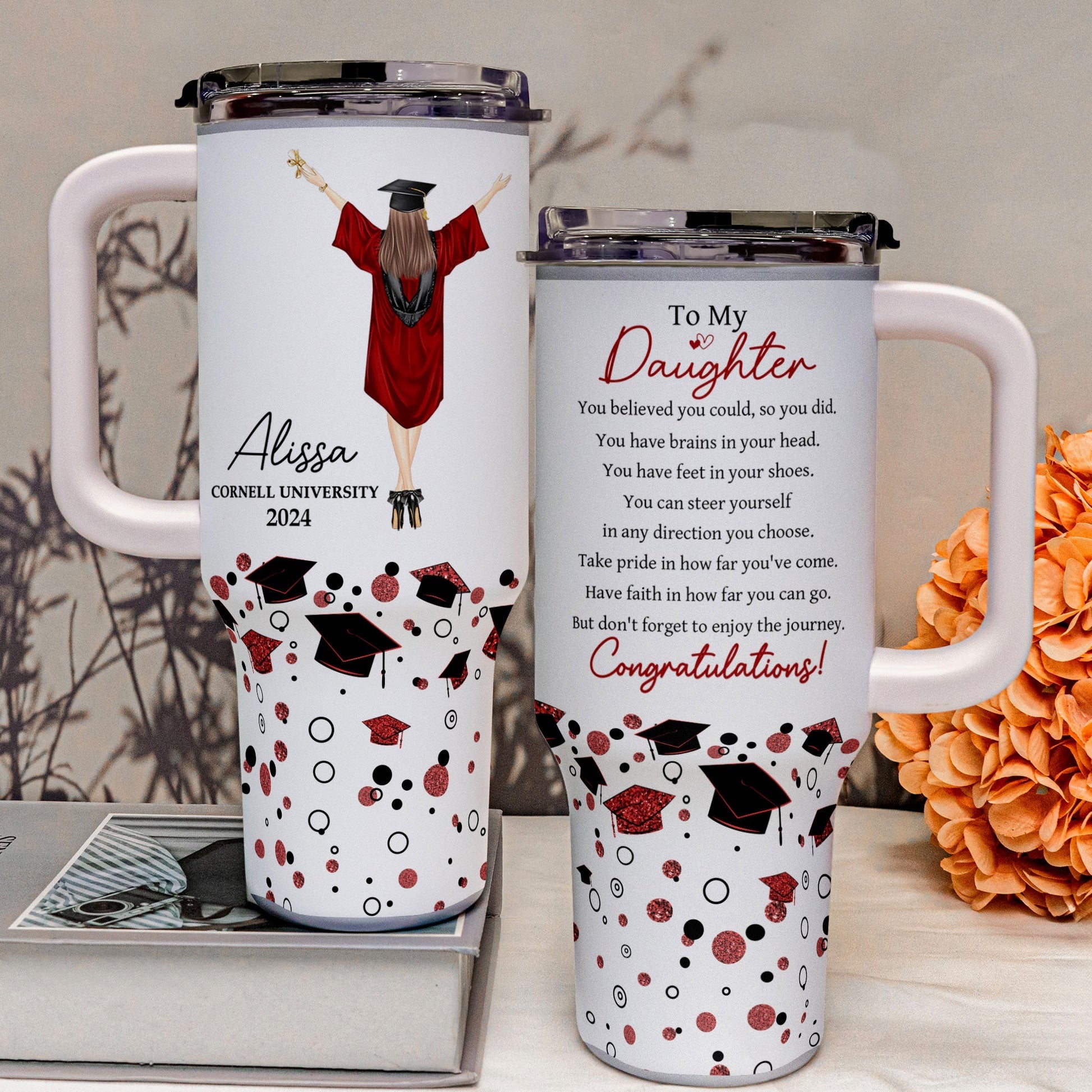 Graduation You Believed You Could So You Did Personalized 40oz Tumbler With Straw_3