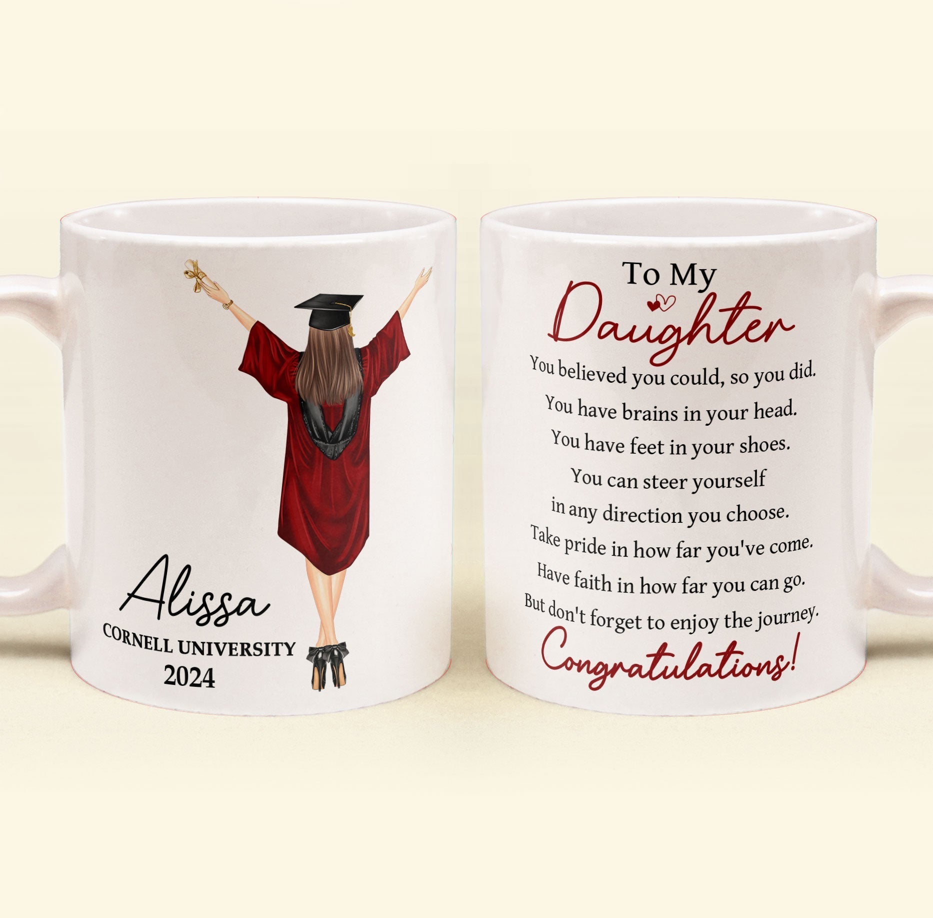 Graduation You Believed You Could So You Did Personalized Mug_2