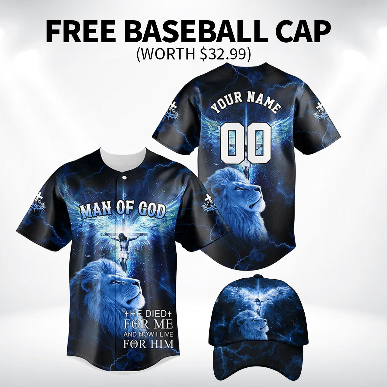 HeDieForMeAndNowILiveForHimBaseballJerseyBundle