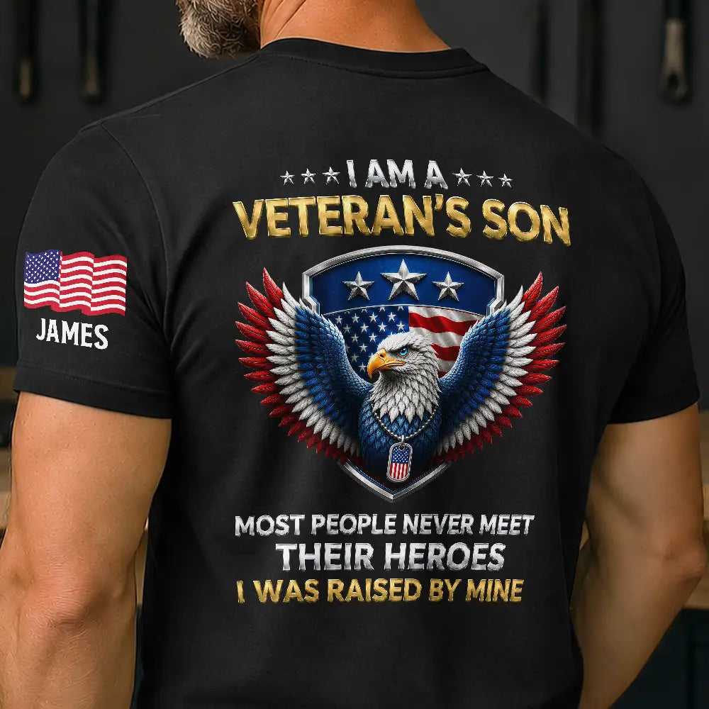 IAmAVeteran_sSonDaughter PersonalizedTShirt YM240 IMA197 MK2