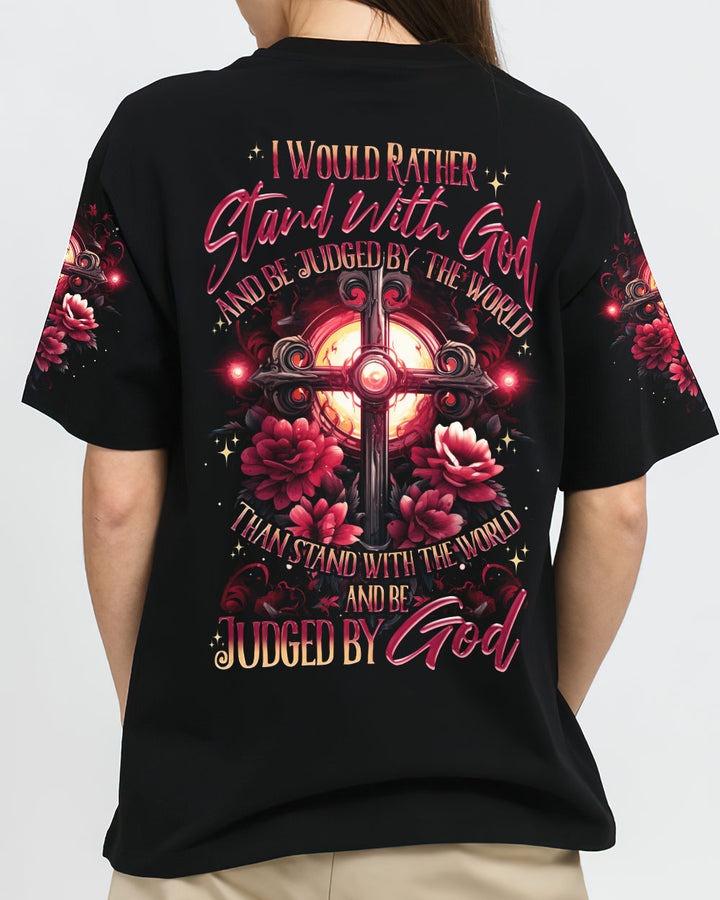 IWouldRatherStandWithGod Women_sAllOverPrintShirt_4