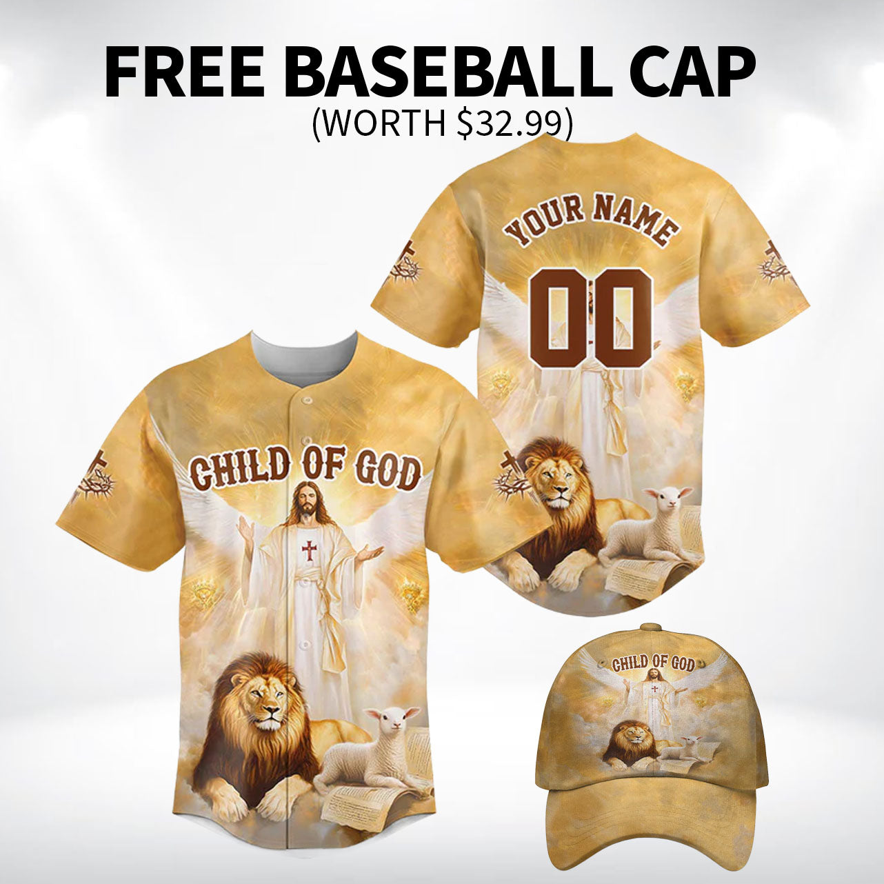 JesusChildOfGodBaseballJerseyBundle