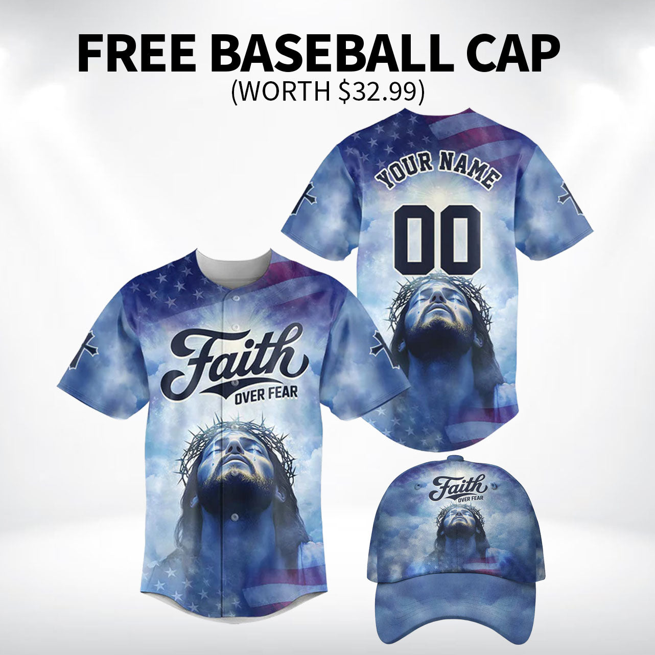 JesusFaithOverFearBaseballJerseyBundle