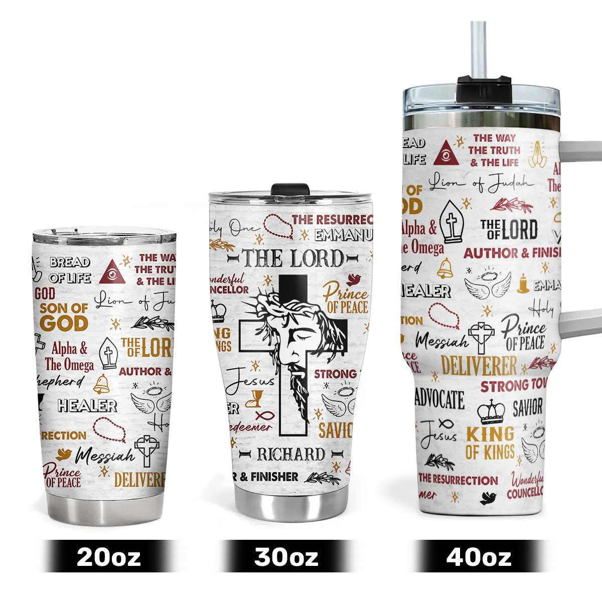 JesusTheLordOfLordsPersonalizedStainlessSteelTumbler_3