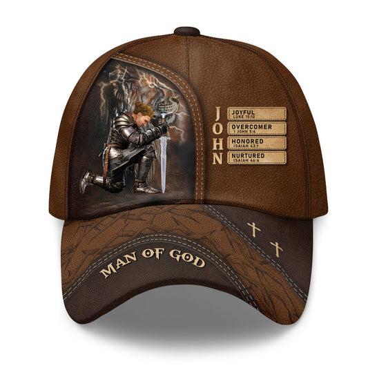 Man Of God Lion - Personalized Classic Cap - Gift For Dad, Grandpa | CLGOD03 + CLGOD06 PT