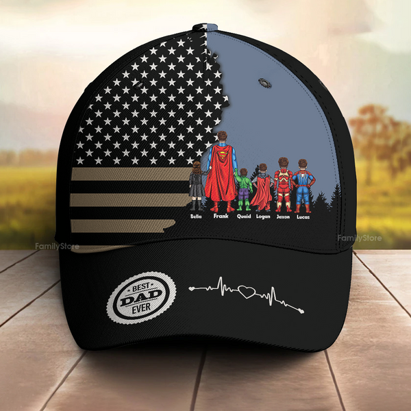 Super Hero Dad Certificate - Personalized Classic Cap - Gift For Dad, Husband, Fathers Day - CL02 NA94