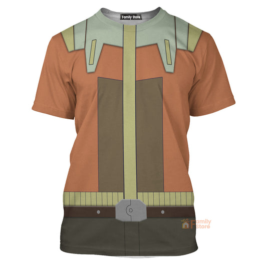 Ezra Bridger Stwa Rebels Costume T-shirt For Men