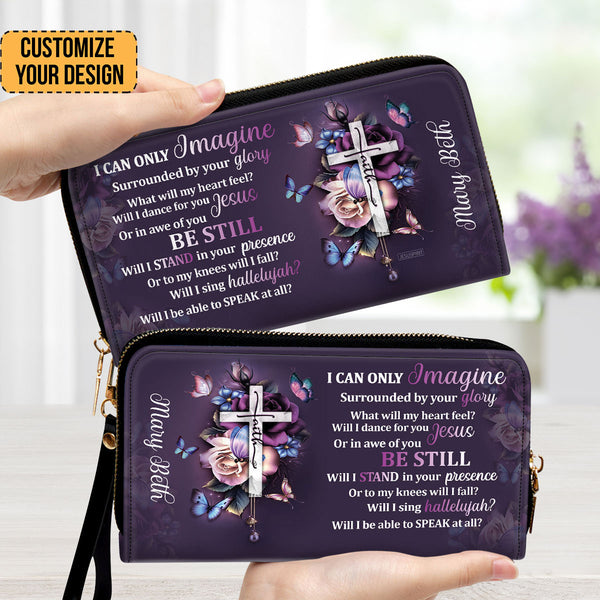 I Can Only Imagine - Thoughtful Gift For Christians - Personalized Leather Long Wallets - AT4080823