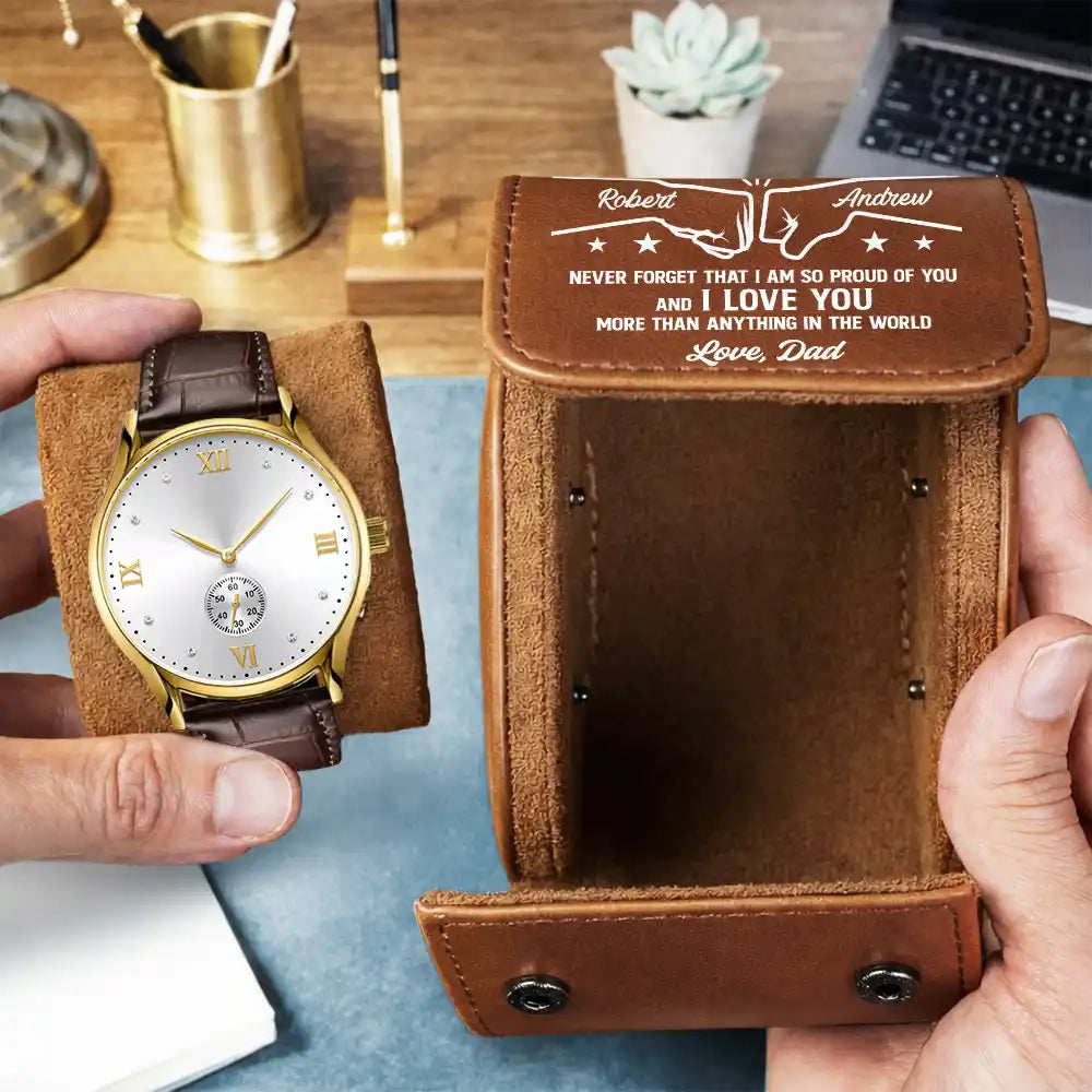 MySonGrandsonForever PersonalizedLeatherWatchCase TU402 DSR879 MK2_c74eb0d8 3a3b 4c4f 8834 835f43cf5926