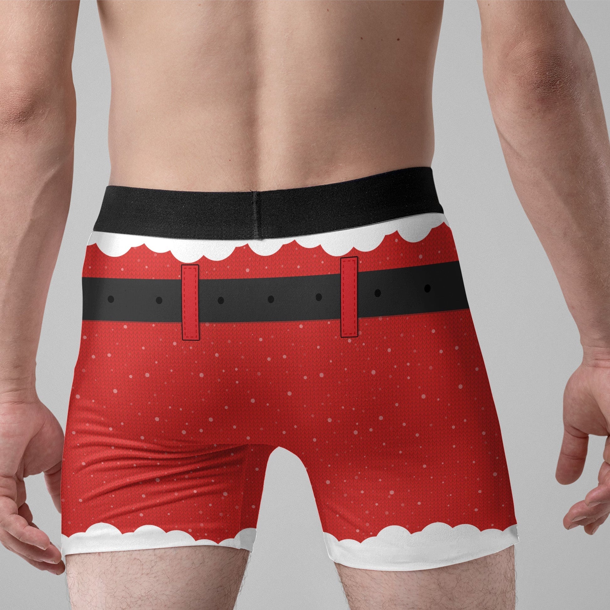 Naughty List Funny Christmas Personalized Men_s Boxer Briefs4