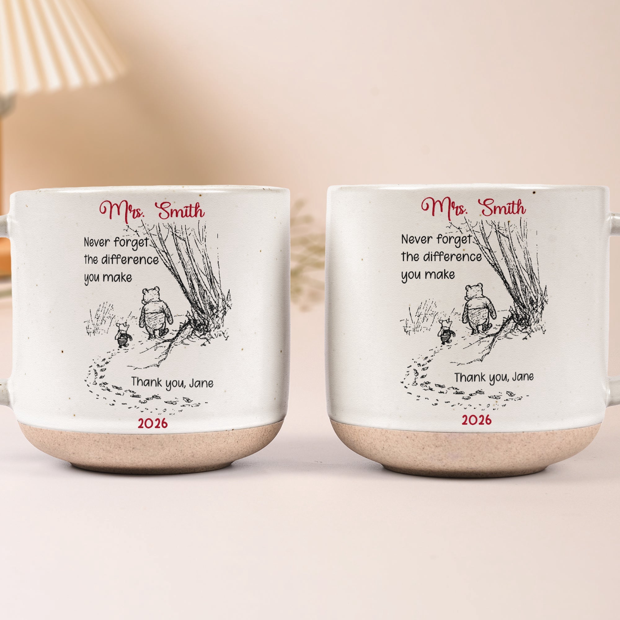 Never Forget The Difference You Make Thank You Gifts For Teacher_ Coworkers Retirement Personalized Mugs_7
