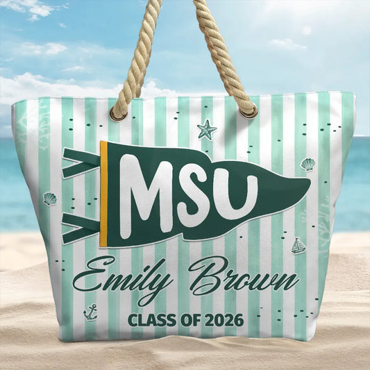 SchoolPennantFlag PersonalizedBeachBag AT2210 DSR1032 MK 1