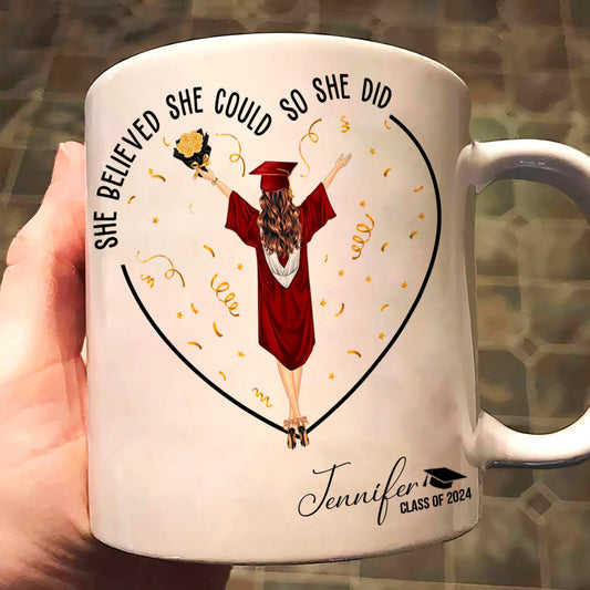 She Believed She Could So She Did Personalized Mug_1
