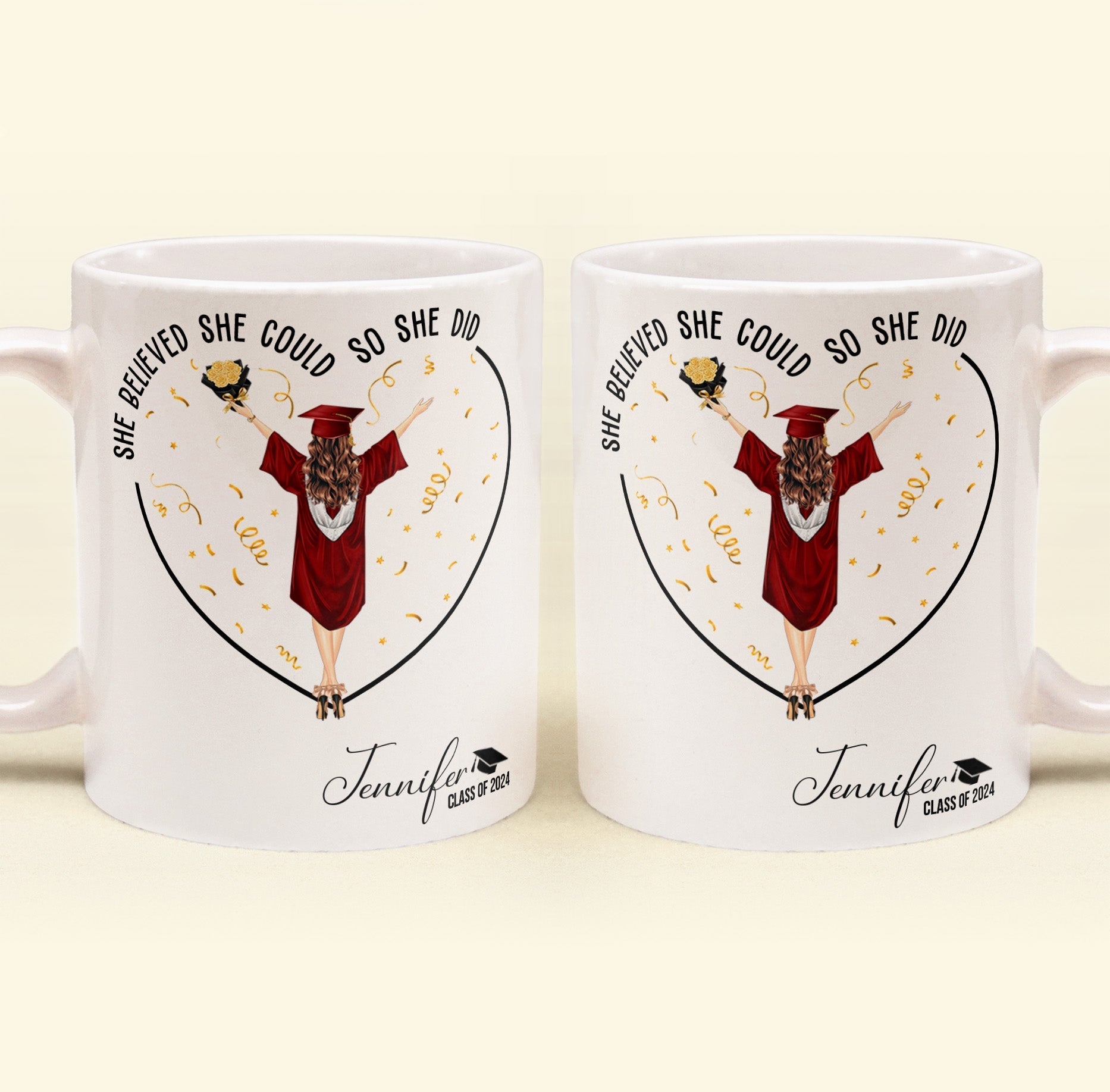 She Believed She Could So She Did Personalized Mug_3