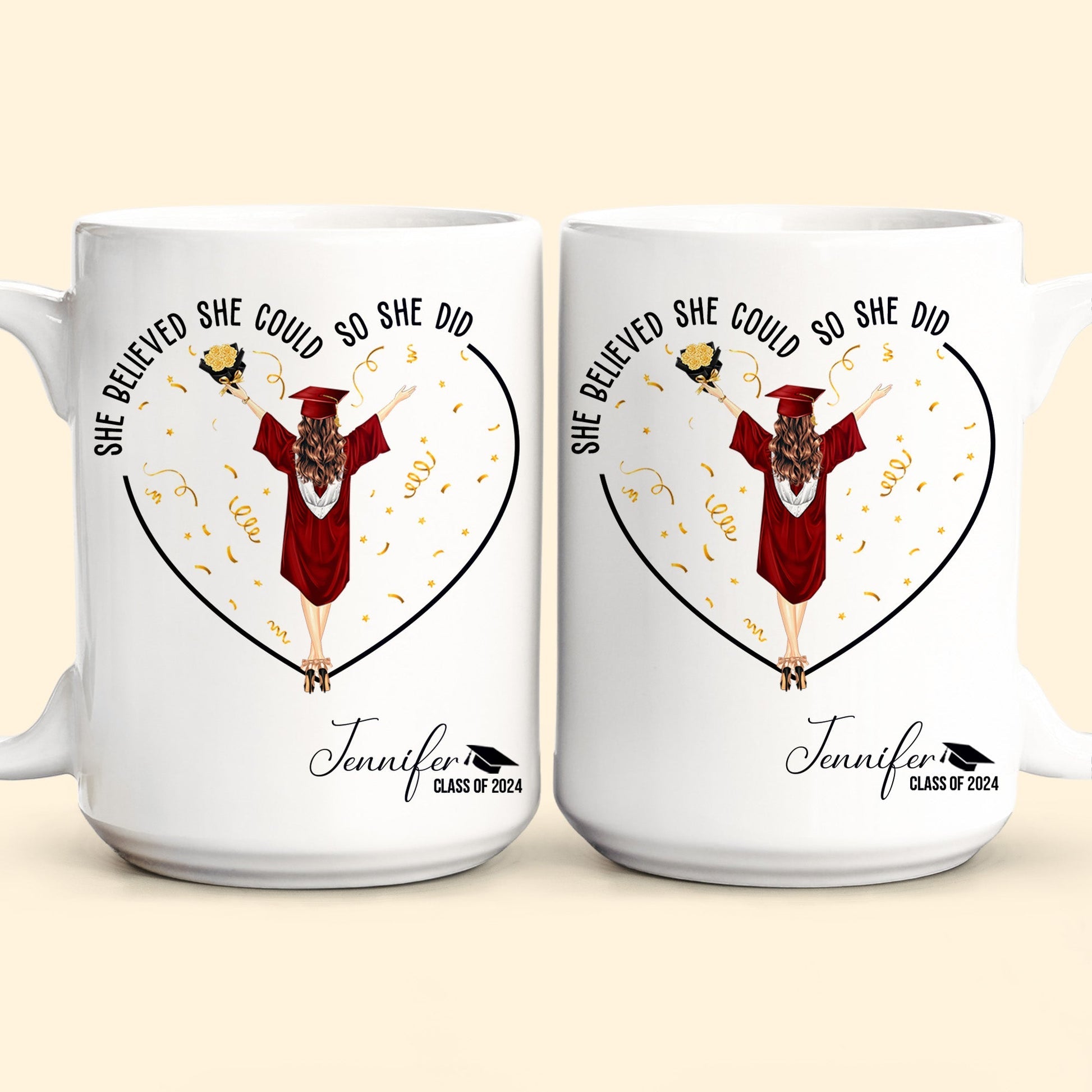 She Believed She Could So She Did Personalized Mug_4
