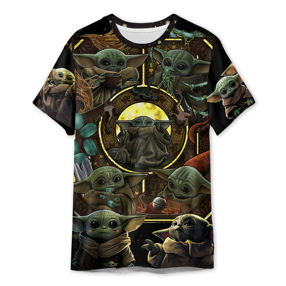 StarwarsBabyYodaInYourArea Unisex3DT shirt OwlOhh_1560_1