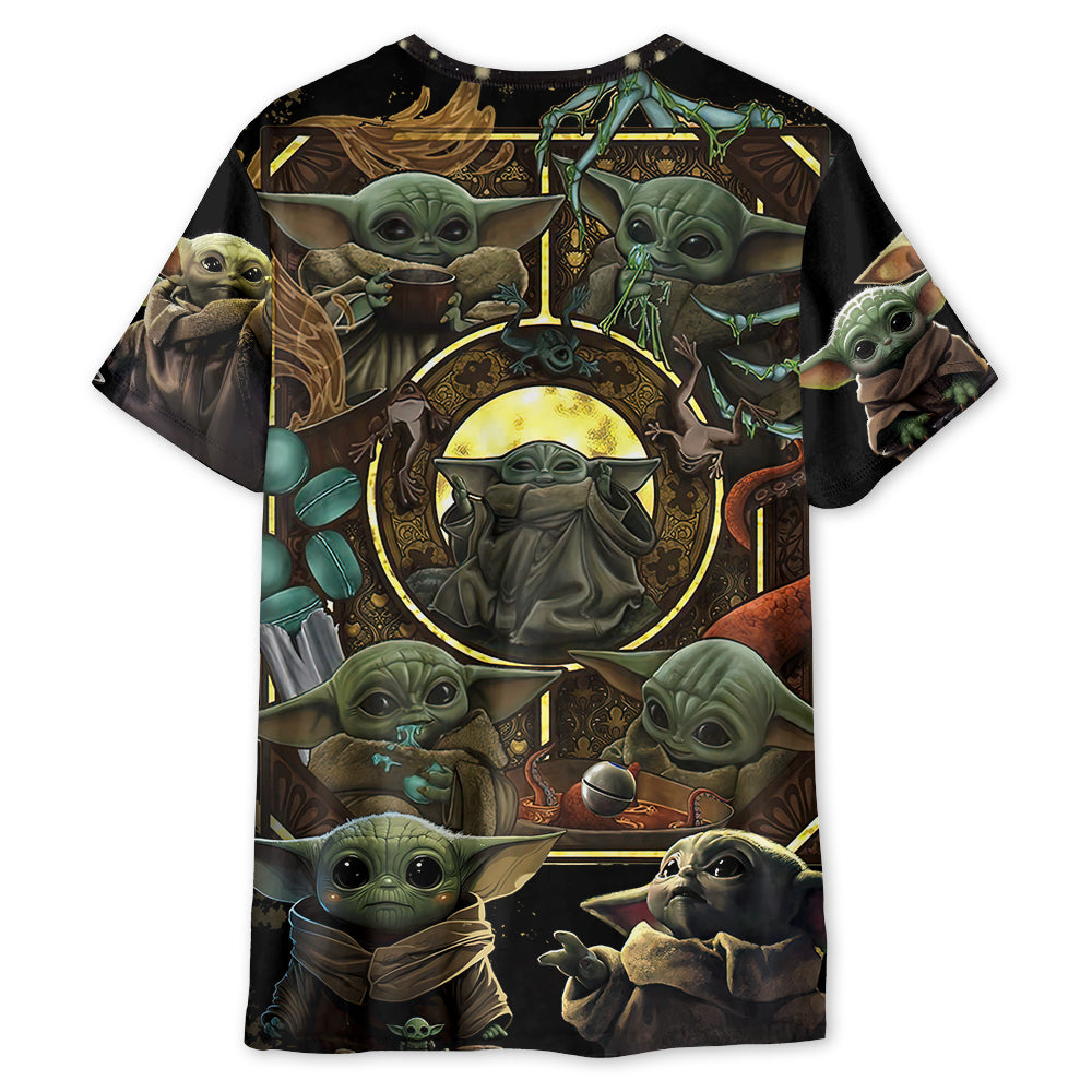 StarwarsBabyYodaInYourArea Unisex3DT shirt OwlOhh_1560_2