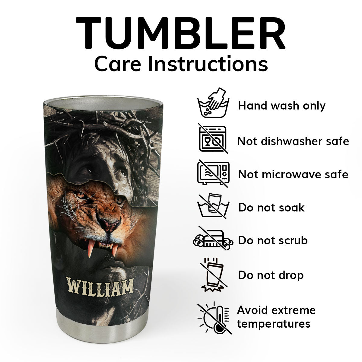 TheReasonI_mOldAndWiseJesusLionPersonalizedStainlessSteelTumbler_4