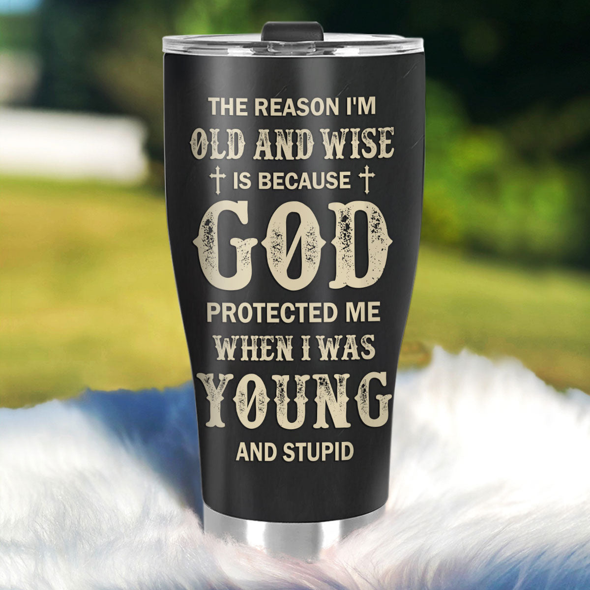 TheReasonI_mOldAndWiseJesusLionPersonalizedStainlessSteelTumbler_5