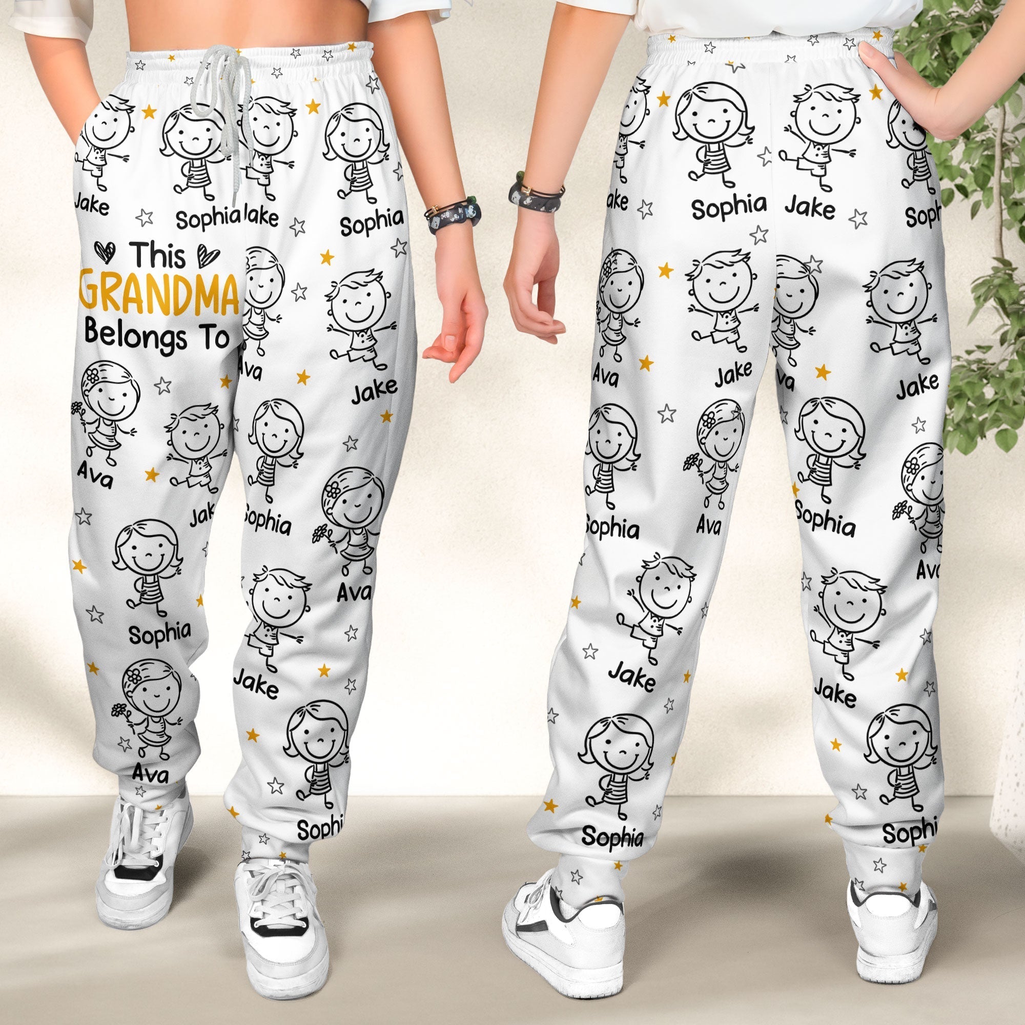 This Grandma Grandpa Belongs To Personalized Sweatpants_ Lounge Pants With Pockets_7