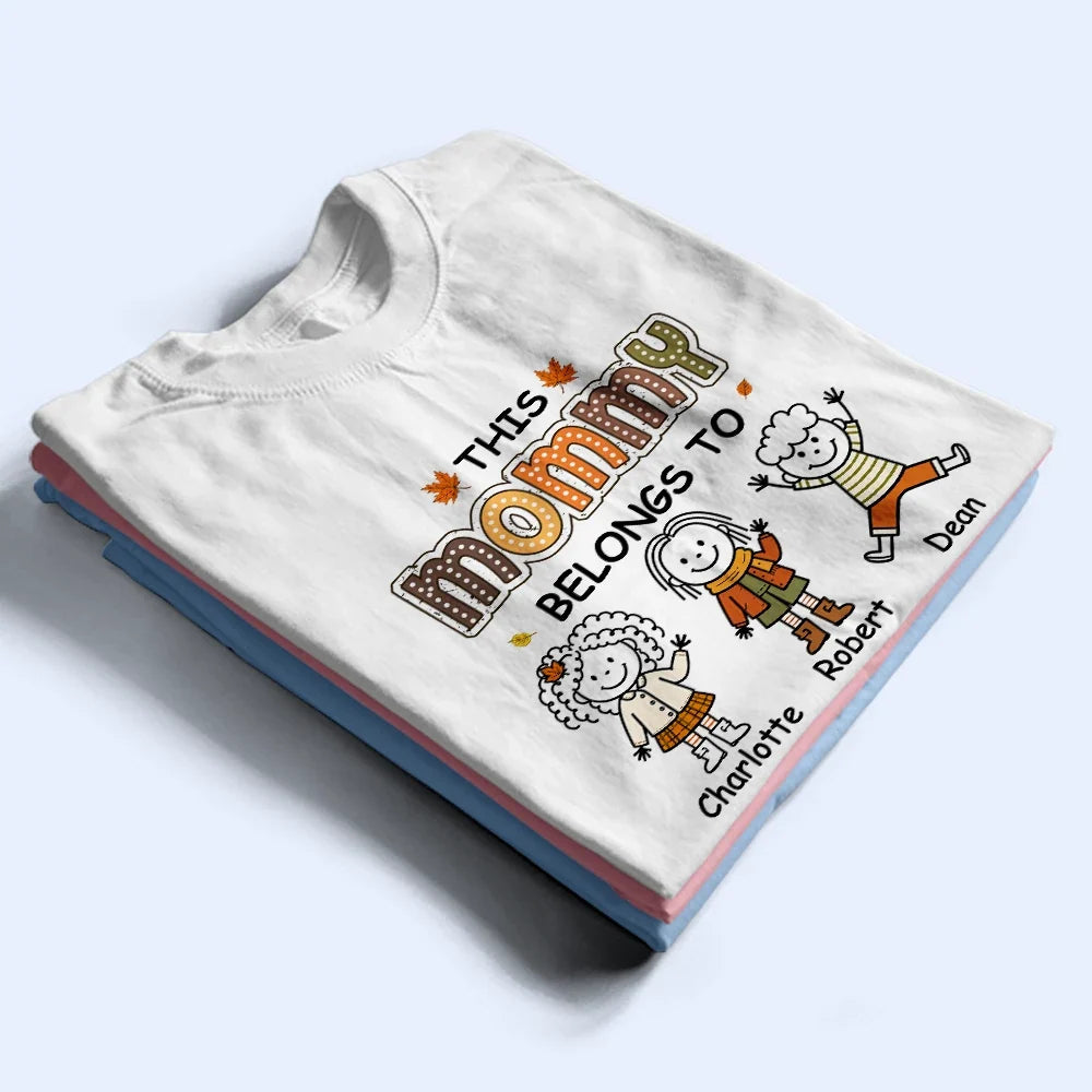 ThisGrandmaMommyBelongsToAutumnKidStickFigures PersonalizedTShirt QA097 CLA3702 MK1