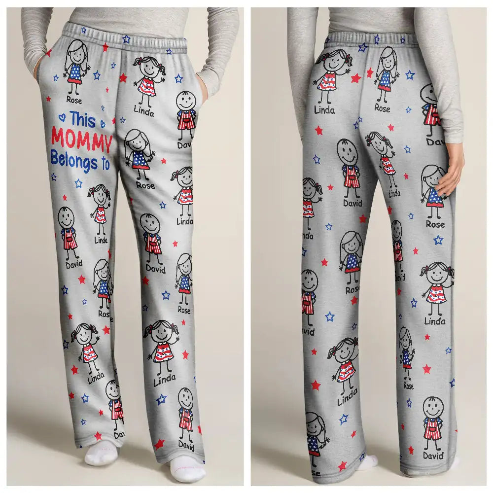ThisGrandpaDadBelongsToKidsPetUSFlag PersonalizedPajamaPants MK1
