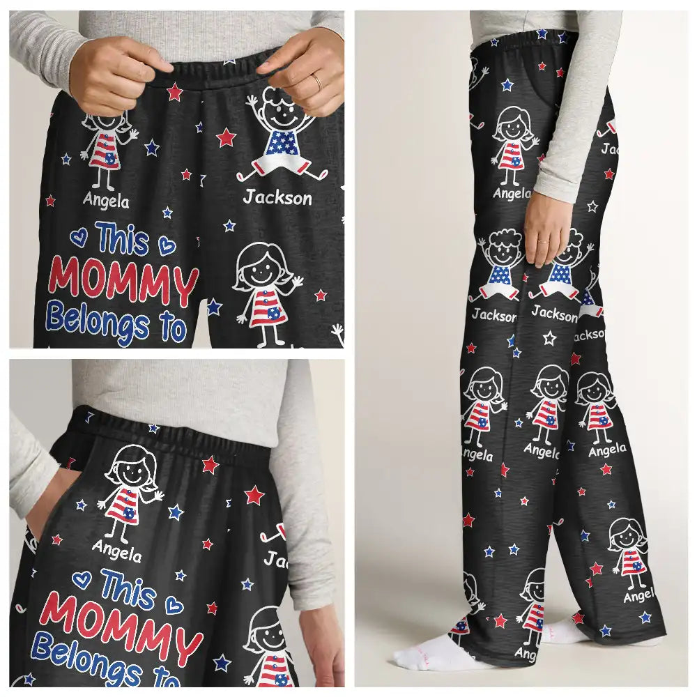 ThisGrandpaDadBelongsToKidsPetUSFlag PersonalizedPajamaPants MK6