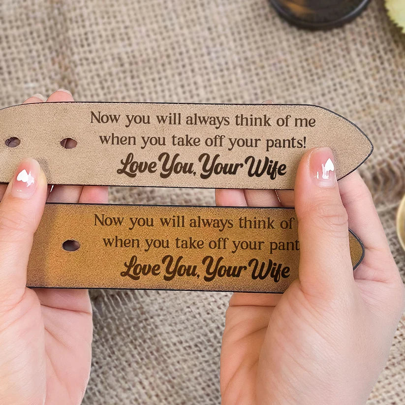 To Husband Boyfriend Valentines Father_S Day Gift Personalized Engraved Leather Belt_5