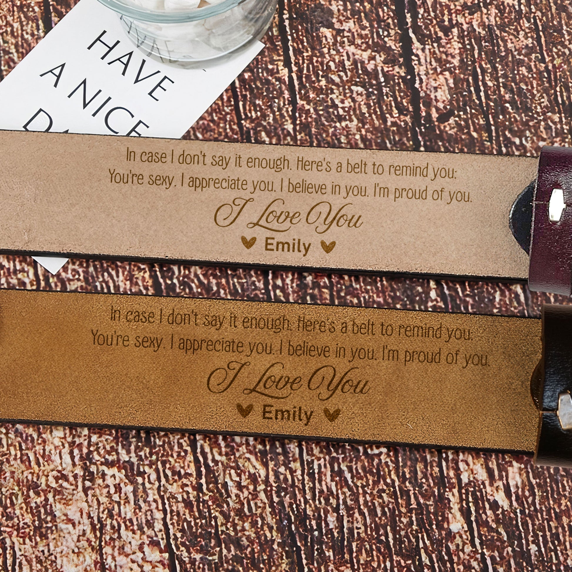 To Husband_ Boyfriend I_M Proud Of You Personalized Engraved Leather Belt_5
