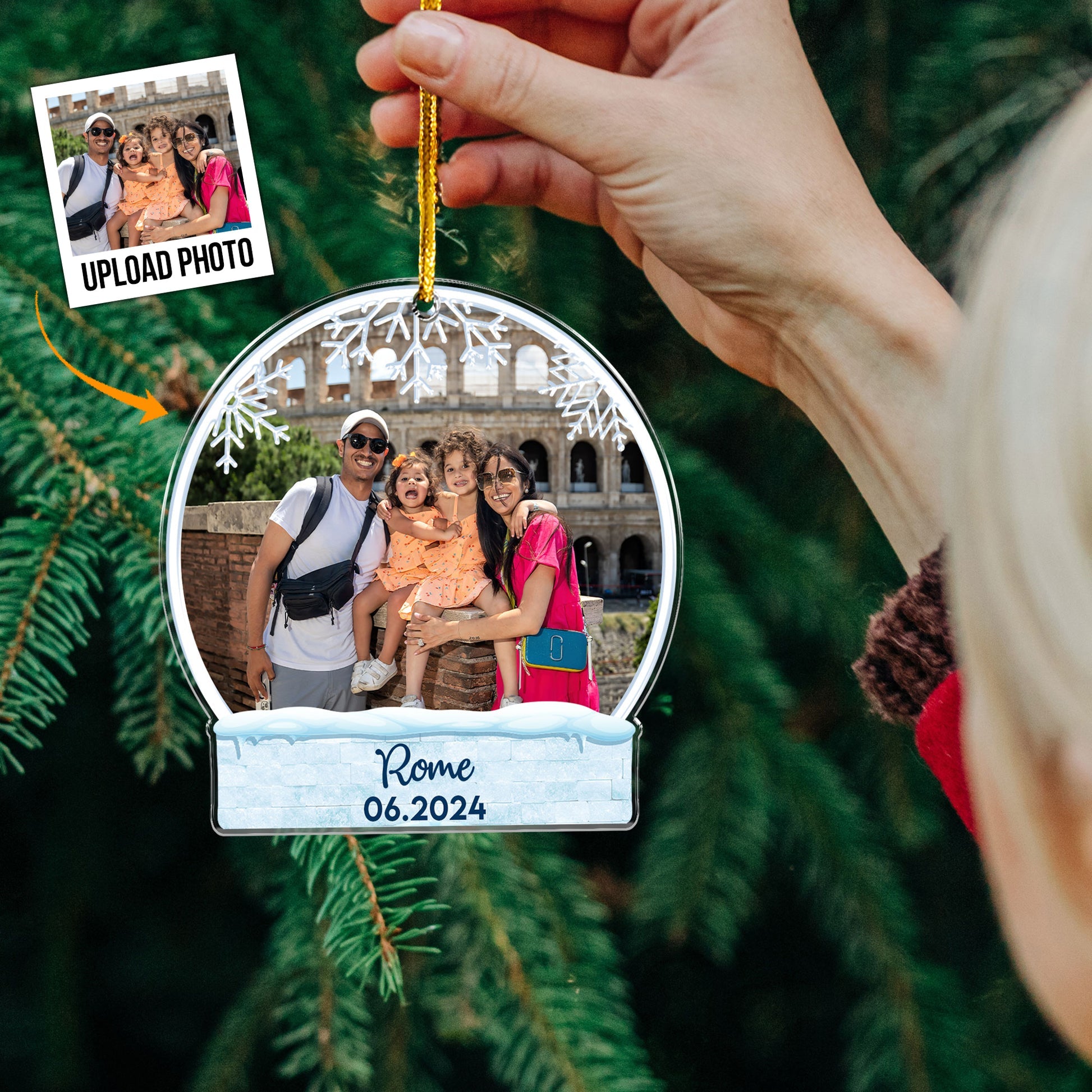 Travel Memories Personalized Acrylic Photo Ornament_2_ _Copy