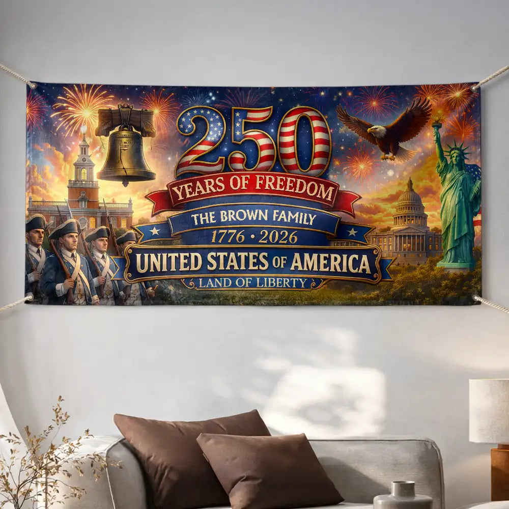 USA250thAnniversaryLandOfLiberty PersonalizedHorizontalBanner DH352 CLA2678 mkweb4