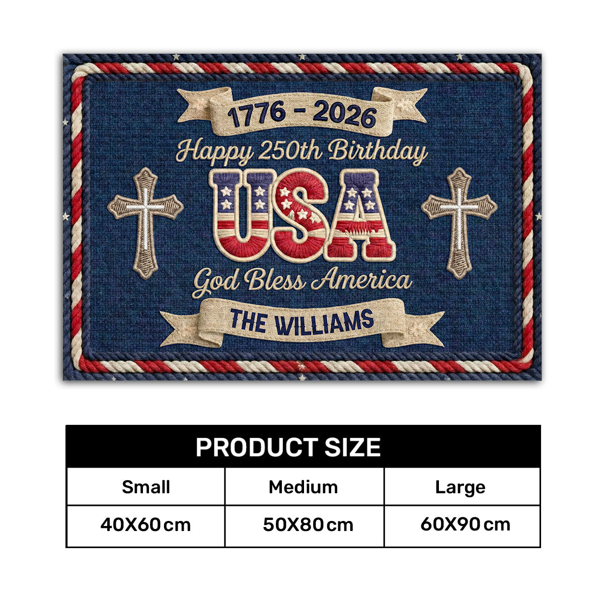 Usa250thBirthdayPersonalizedDoormat7
