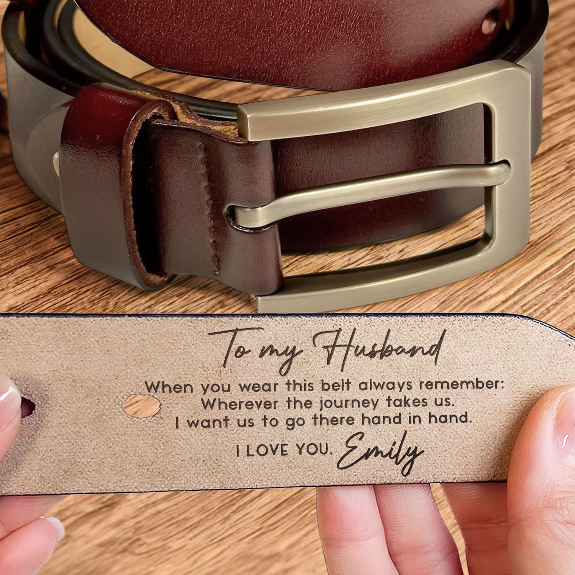 When You Wear This Belt Always Remember Personalized Engraved Leather Belt_7