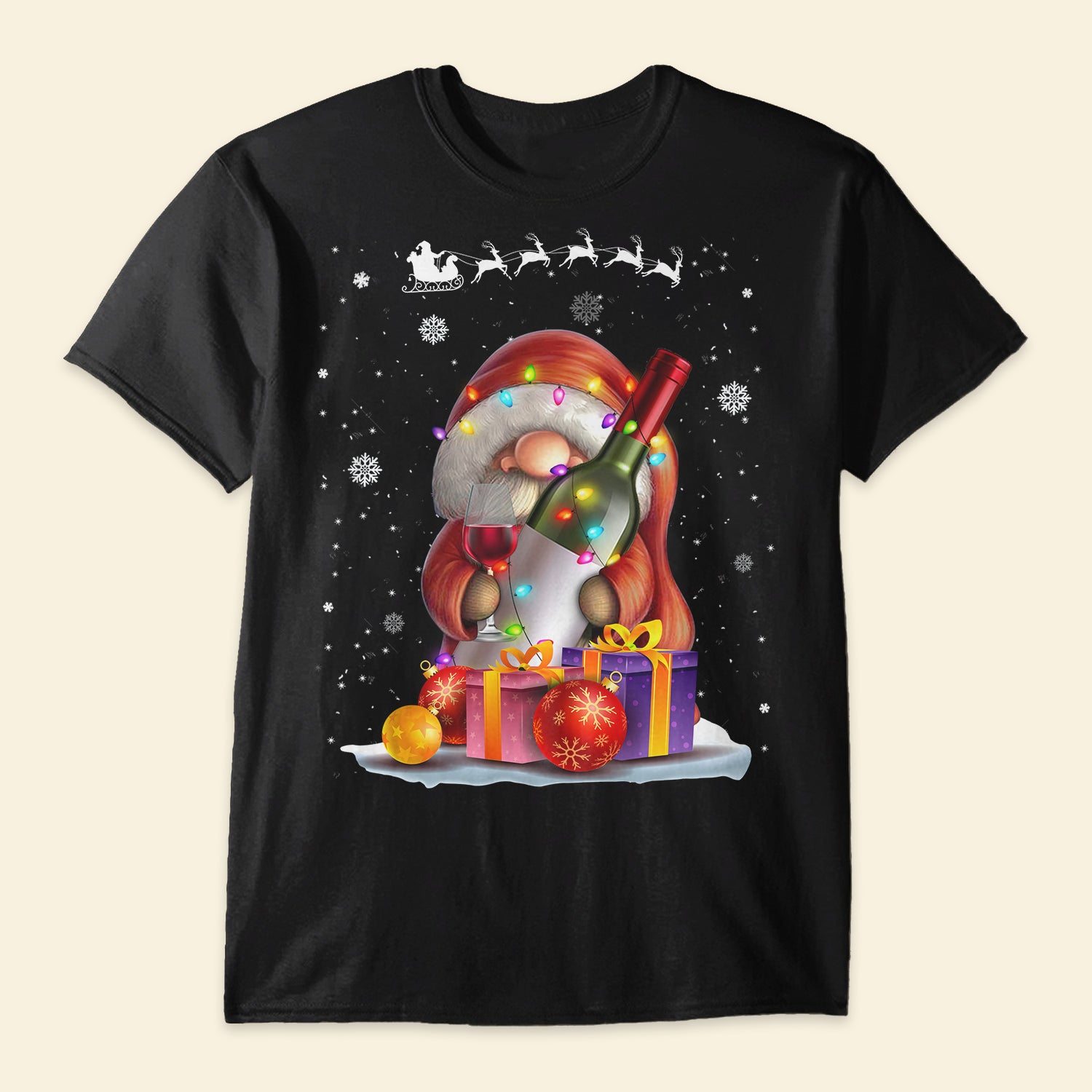 Wine Christmas Gnome Christmas - Shirt
