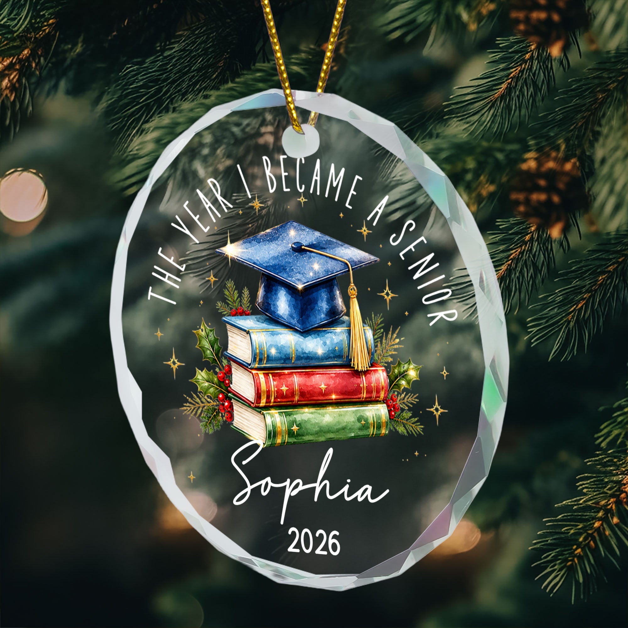 custom milestone keepsake graduation year personalized ornament 4