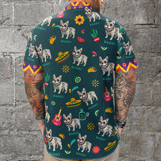dia de los muertos custom pet photo latinos mexican personalized hawaiian shirt 2