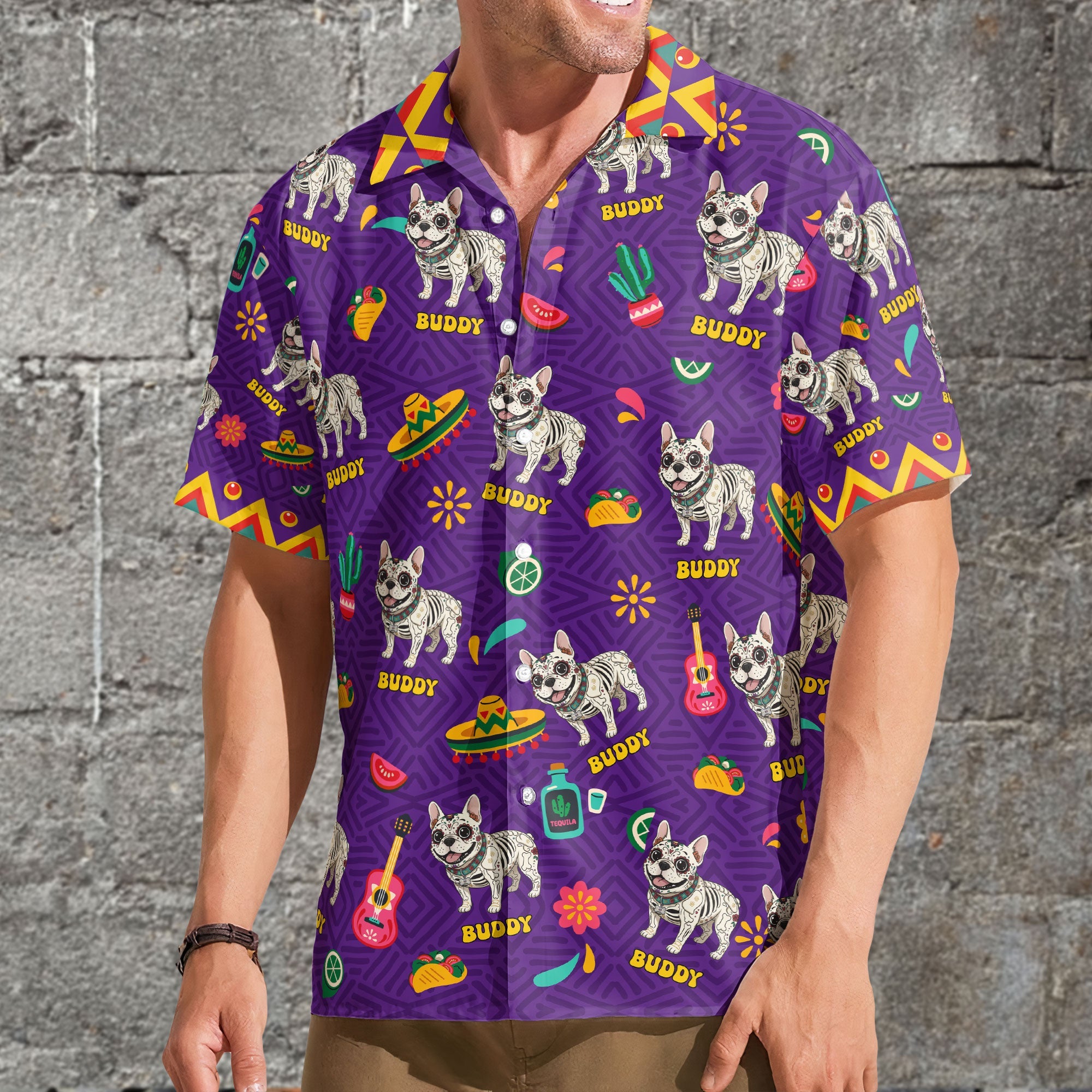 dia de los muertos custom pet photo latinos mexican personalized hawaiian shirt 4