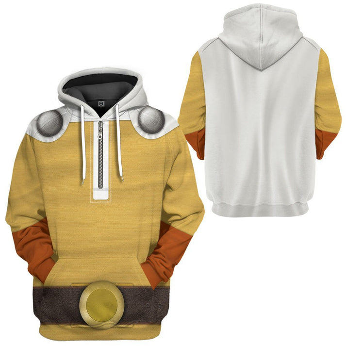 gearhuman 3d saitama onepunchman custom hoodie apparel gq05102 3d apparel 485624