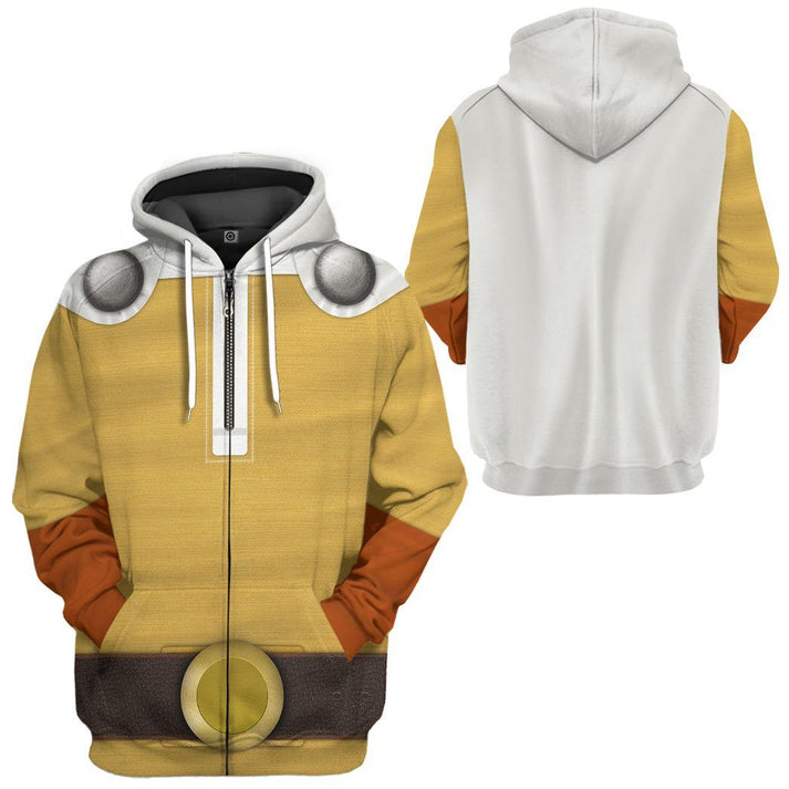 gearhuman 3d saitama onepunchman custom hoodie apparel gq05102 3d apparel 548086