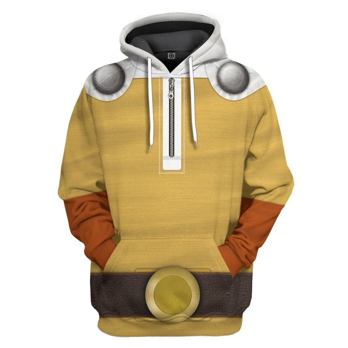 gearhuman 3d saitama onepunchman custom hoodie apparel gq05102 3d apparel hoodie s 615433